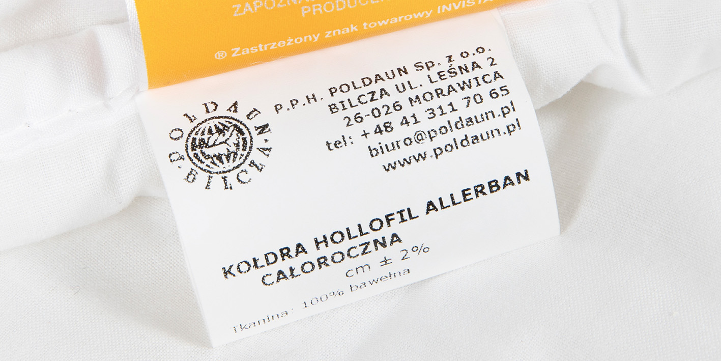 Kołdra 100x135 cm + poduszka hollofil allerban całoroczna